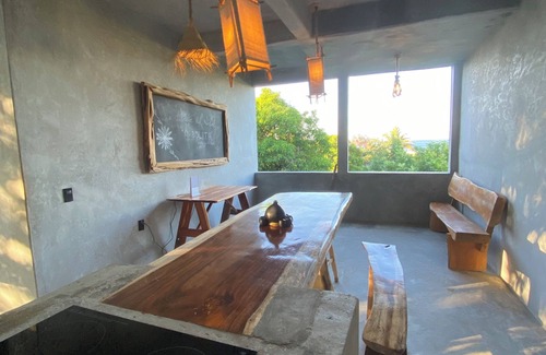 Santa Maria Cabina | Oceanview cabin with AC in Brisas de Zicatela - 2 bedrooms
