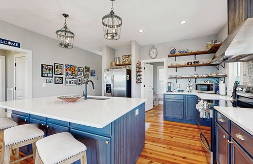 Edisto Island Casa | Oceanview home in Edisto Beach, fire pit, & well-equipped kitchen