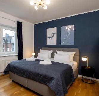 Wiesdorf Apartamento | OLIVE Apartments - 2x Kingsize Betten - sehr zentral