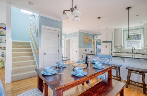 Olivia Beach Casa | Olivia Beach Craftsman Fully Equipped for Fun, with Two Wrap Decks, Hot Tub!