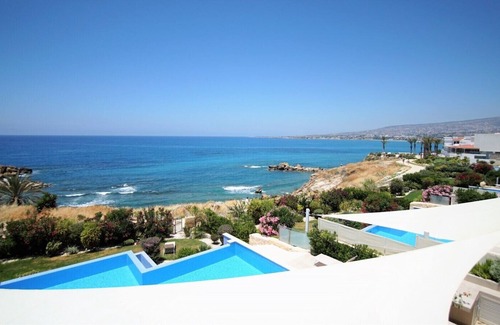 Kissonerga Villa | Villa-Lujoso-Baño con bañera-Vista al Mar