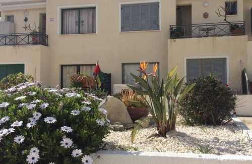 Paphos Apartamento | Vista de la piscina olímpica, a 5 minutos a pie del paseo marítimo y de las playas.