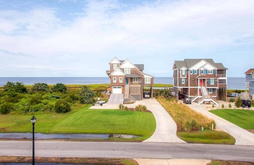Wind Over Waves Casa | Semi-Soundfront w / a View, piscina, jacuzzi, sala de juegos, amable para los perros, Cmty Boat Ramp
