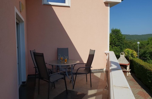 Soline Apartamento | Apartamento de una habitación con un balcon Soline, Krk (A-19324-b)