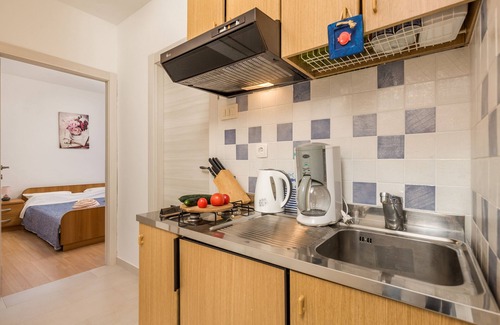 Klenovica Apartamento | Apartamento de una habitación con balcón y vista al mar Klenovica, Novi Vinodolski (A-5575-b)