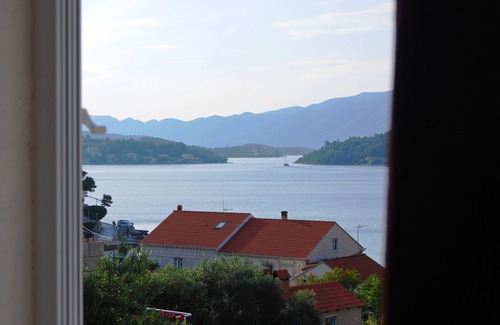 Vela Glavica Apartamento | Apartamento de una habitación con balcón y vista al mar Lumbarda, Korcula (A-12839-a)