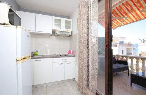 Slatine Apartamento | Apartamento de una habitación con terraza y vista al mar Slatine, Ciovo (A-16131-c)