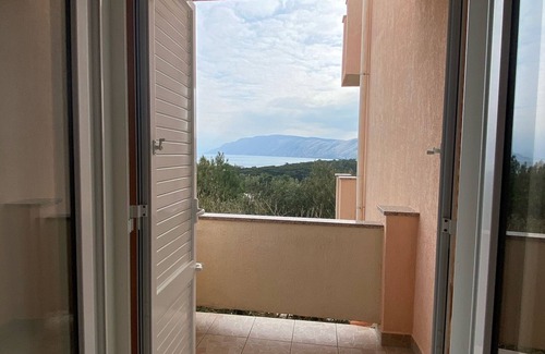 Lopar Apartamento | Apartamento de una habitación con balcón y vista al mar Lopar, Rab (A-23747-c)