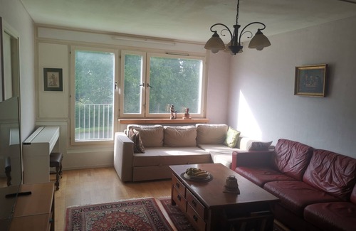 Angered Apartamento | One large room with 3 single beds. Max for three people 12 min from city center
