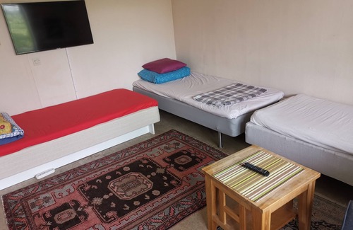 Angered Apartamento | One large room with 3 single beds. Max for three people 12 min from city center