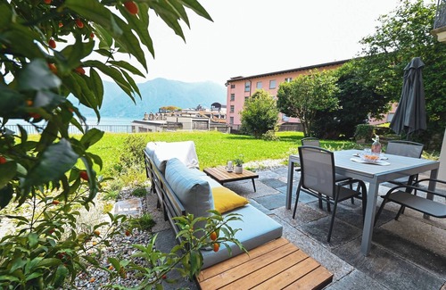 Lugano City-Centre Apartamento | Una y única suite central con jardín