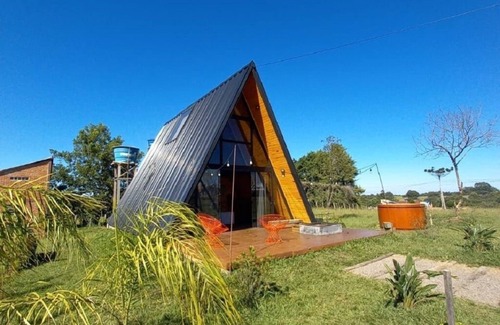 Itaara Cabina | Orion Cabin with hot tub and fireplace