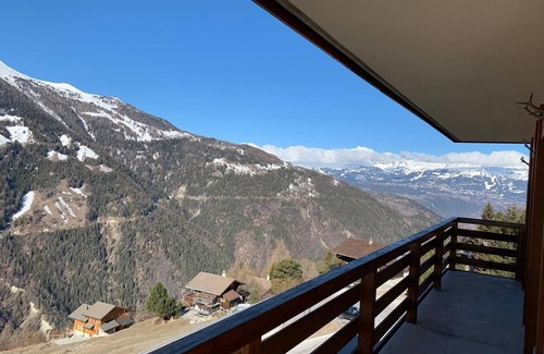 St. Luc Apartamento | Encantador apartamento con hermosa vista panorámica del Cervino