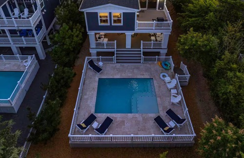 Fenwick Island Casa | ¡Excepcional casa de playa en el lado del océano con piscina climatizada!