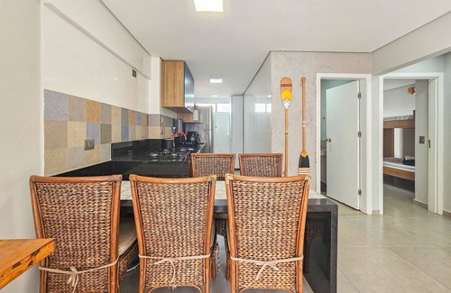 Tombo Apartamento | Pé na areia do Guarujá - Praia do Tombo (F)