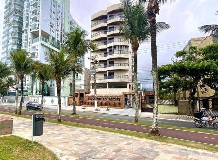 Vilamar Apartamento | Pé na areia, frente mar, wi-fi e garagem coberta no Caiçara - PG