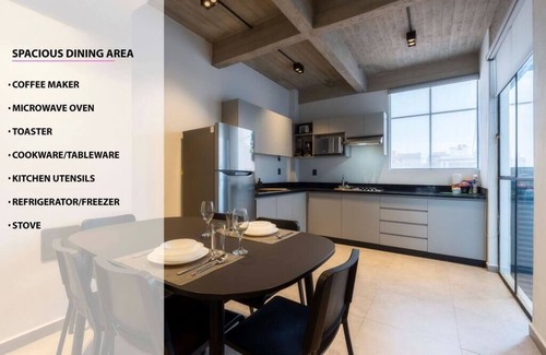 Zona Rosa Apartamento | P402 Private balcony Apt 3Bdrm 2bth AC Rooftop