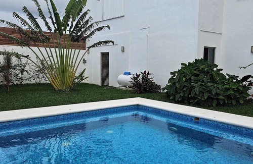 San Miguel Casa | Casa Palancar con hermosa piscina y palapa privada