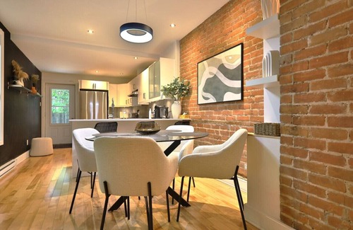 Sainte-Marie Apartamento | Panet – Chic 3BR Near Parc Lafontaine & Metro