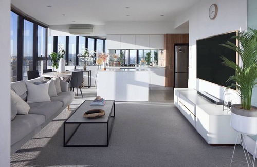 South Yarra Apartamento | Panoramic Elegance Stylish off Chapel St with Pool