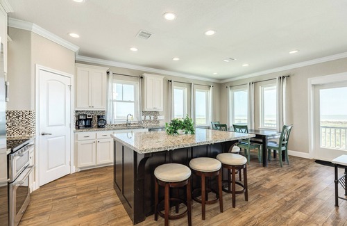 Red Fish Cove Casa | Panoramic Gulf View Home w/ Elevator, 3 Decks + Community POOL, Hot Tubs & More