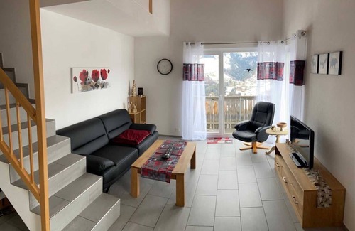 Tschiertschen Apartamento | Panoramic view - Gallery **** - Maisonette apartment ****, 3 bedrooms, 2 bathrooms, 2 balconies..,