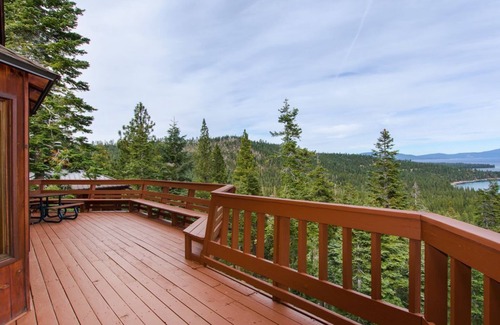 Tahoma Casa | Lago Azul: vista panorámica del lago Tahoe, acceso privado a la playa de arena-boya posible