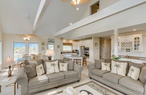Holden Beach Casa | Panoramic View Steps from Beach - 4BD/4.5BA with Private Swimming Pool