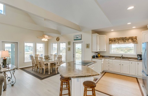 Holden Beach Casa | Panoramic View Steps from Beach - 4BD/4.5BA with Private Swimming Pool