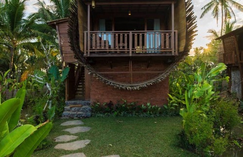 Peliatan Villa | Vistas panorámicas de los campos de arroz Bee House Ubud