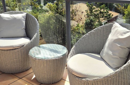 Welcome Bay Apartamento | Panoramic vista from city to the sea. Enjoy the opulence of gardens and space