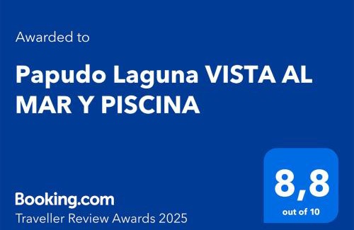 Papudo Apartamento | Papudo Laguna VISTA AL MAR Y PISCINA