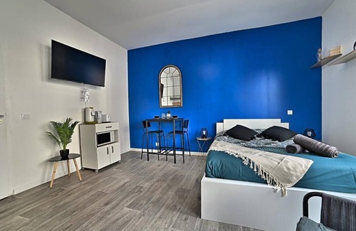 Saintes Apartamento | Paradis Bleu - Hypercentre, 4K TV, Netflix, Fibre