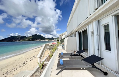 Grand Case Condominio | Paradis Caraibes 1, feet in the water in Grand Case