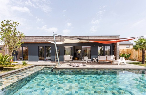 Lehon Casa | Paradis - Maison en bois avec Piscine