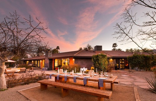 Palm Springs Cabaña | Paradiso by Avantstay Pool, Lake, Fire Pit, & Billiards Room Elegant, Secluded Estate