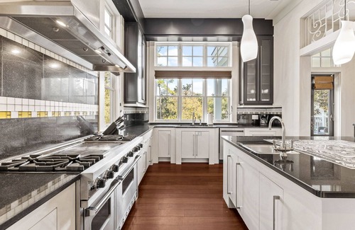 Cottage District Casa | Park District Elegance: 4BR WaterColor Home, Beach Club Passes, Private Pool, Bikes, Outdoor Oasis!