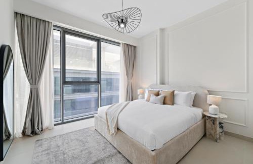 Al Safa Apartamento | Parkside 2BR plus Maid Canal Front