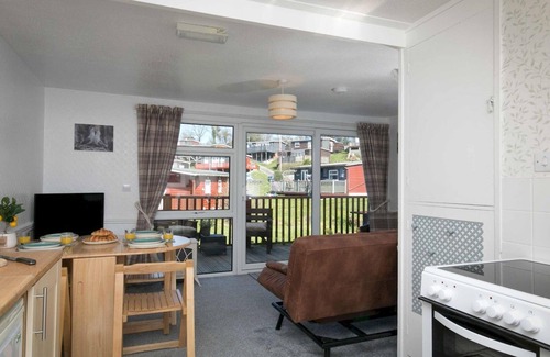 Bont Newydd Casa | Pass the Keys | Comfortable 2 Bed Riverside Chalet near Snowdonia