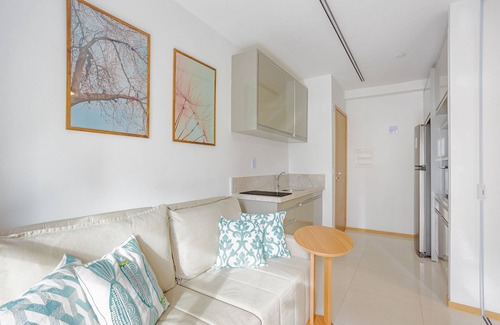 Pituba Apartamento | PB04 Acogedor apartamento 1 suite a 350 m de la playa de Pituba - Pituba