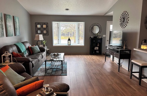 Roseau Casa | Peaceful 2-bedroom townhome in Roseau, MN with attached garage!