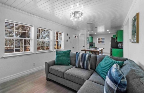 Little Elm Casa | Peaceful Lake Cabin in City Getaway Hot Tub, Beach, & Spacious Deck