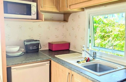 Bryn-crug Casa | Peaceful, woodland caravan site with pool and bar