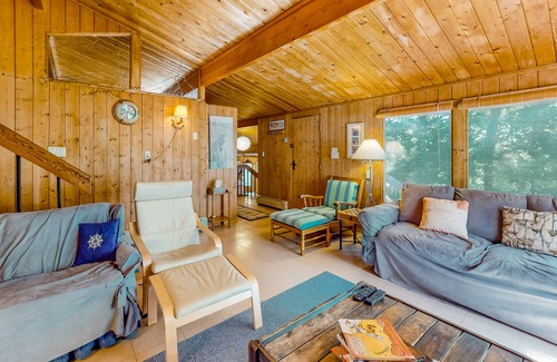 South Orleans Casa | Peaceful woodland home with spacious property, pond views, & outdoor dining