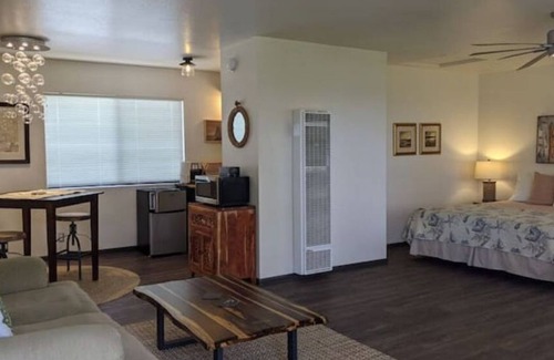 Morro Bay Apartamento | PEEK BAY/OCEAN VIEWS! WALK TO ALL!-500 sq.ft. King bed, full bath, Dog Friendly!