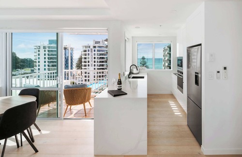 Mount Maunganui Apartamento | Panorama Penthouse Luxe Ocean Views & Pool