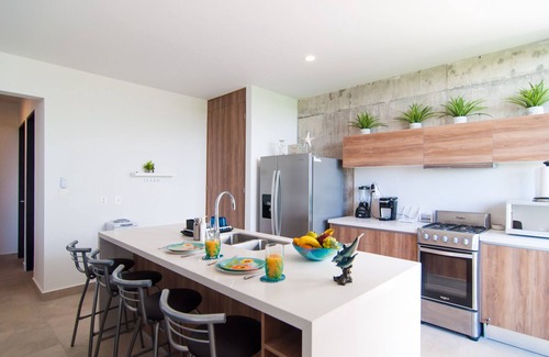 Akumal Apartamento | PentHouse with best location and views in Riviera Maya, private rooftop, jacuzzi