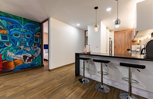 San Miguel Chapultepec Apartamento | Penthouse with Rooftop Terrace and BBQ