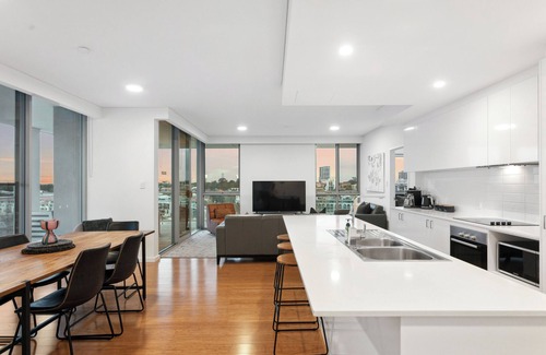 East Perth Apartamento | Penthouse Minamialista Condo con Vistas Panorámicas