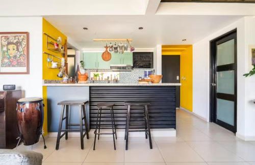 Del Valle Casa | Pequeña habitacion FRIDA - design CDMX - áreas comunes compartidas